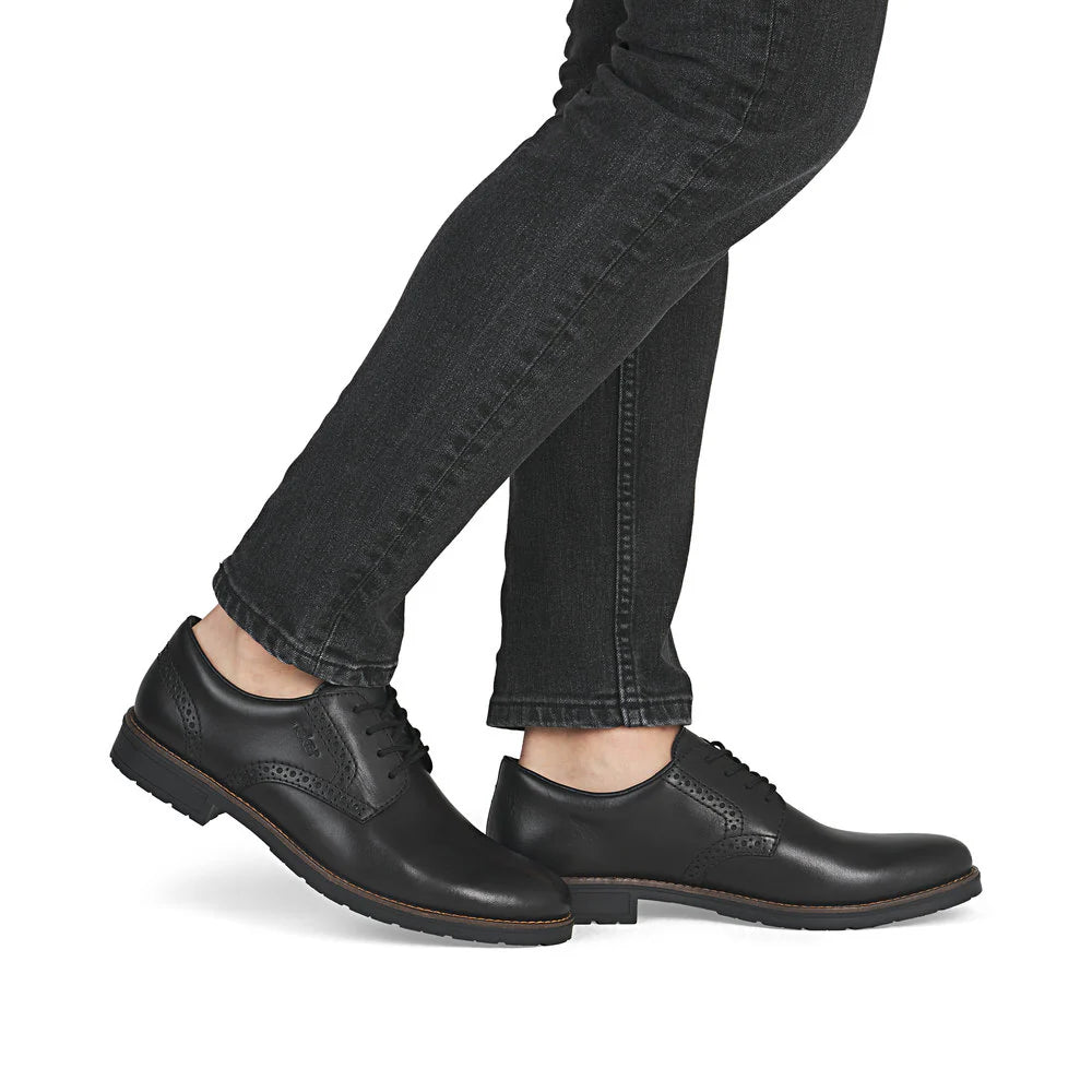 Men's Rieker Black Leather Dress Shoe