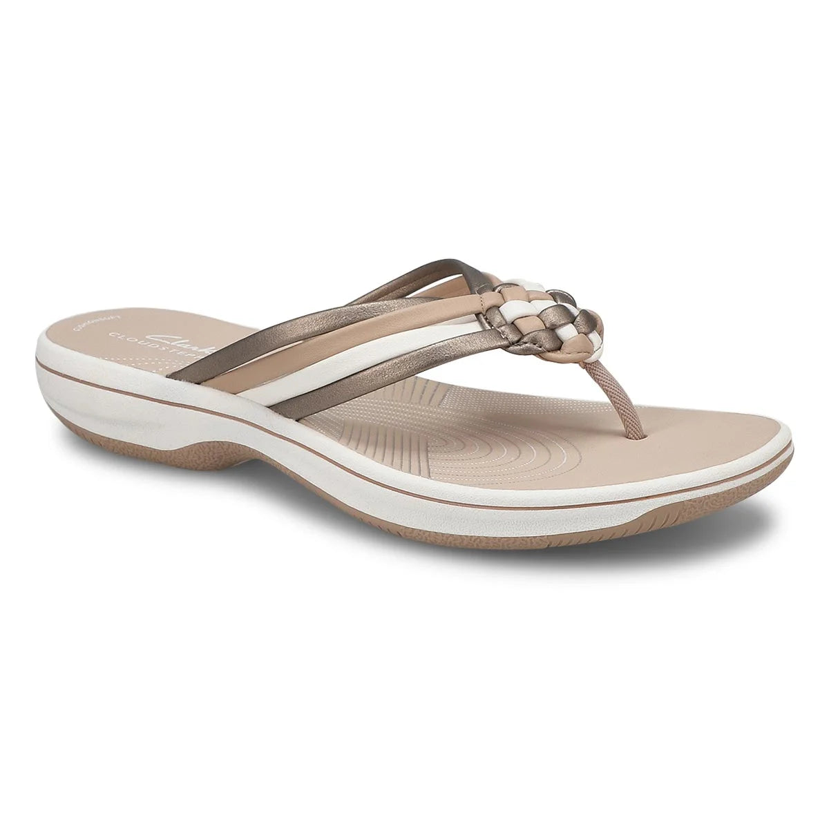 Clarks Breeze Coral Slip-On Thong Sandals