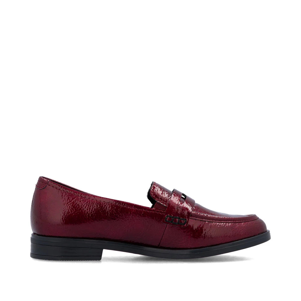 Women's Rieker Red Moccasin Loafer