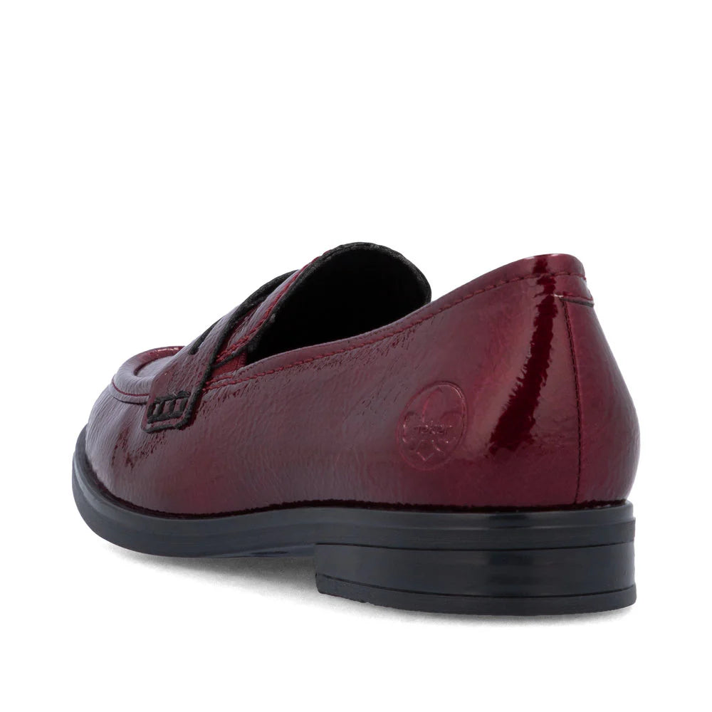 Women's Rieker Red Moccasin Loafer