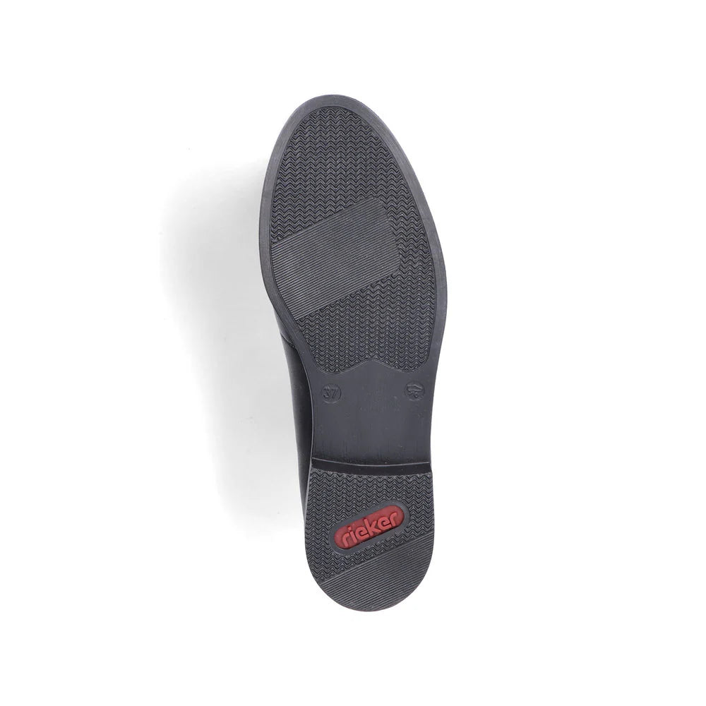 Women's Rieker Black Leather Loafer