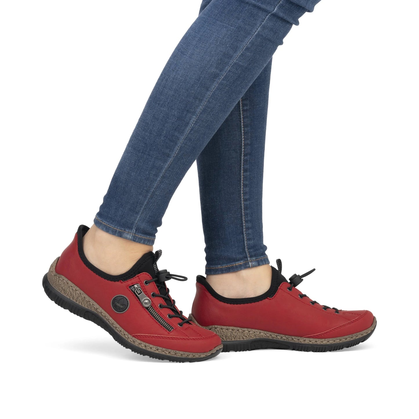 Women's Rieker Leather Step-In Shoe