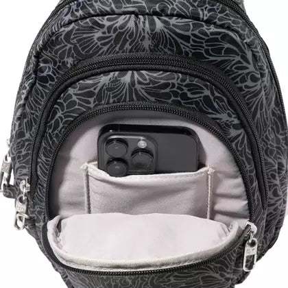 Baggallini Securtex Anti-Theft Multi Zip Sling