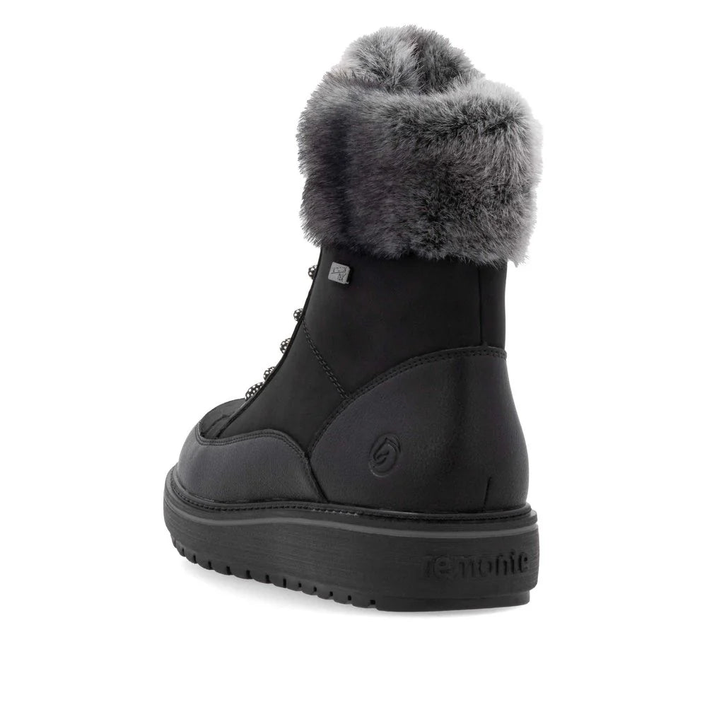 Women's Remonte Suede Lace-Up Winter Boot