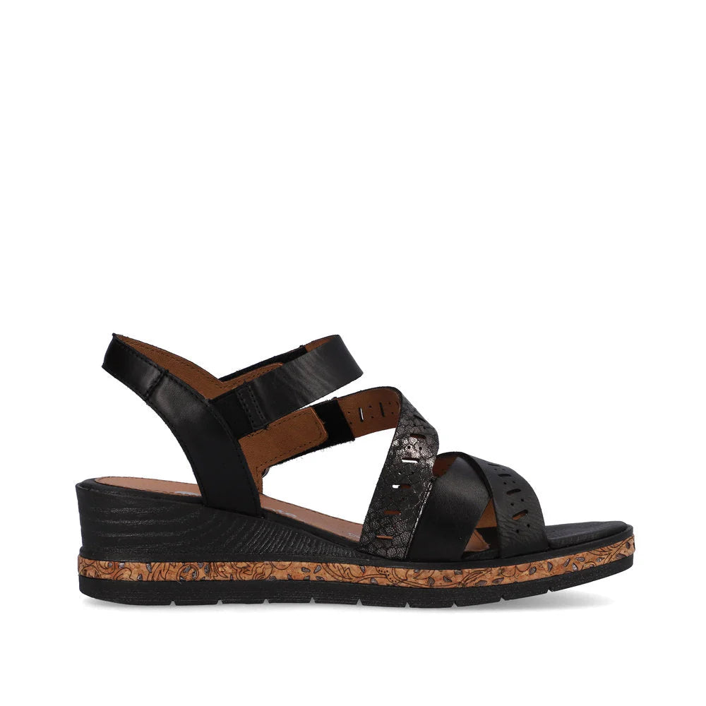 Women's Remonte Black Dress Sandal