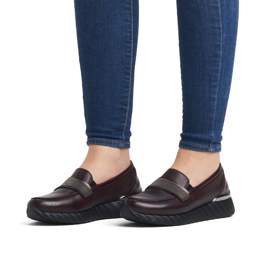 Women's Remonte Burgundy Loafer