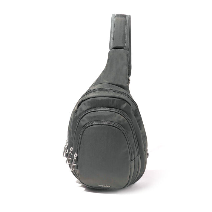 Baggallini Securtex Anti-Theft Multi Zip Sling
