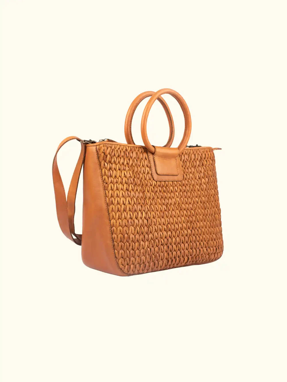 Milo Amelia Washed Leather Handbag