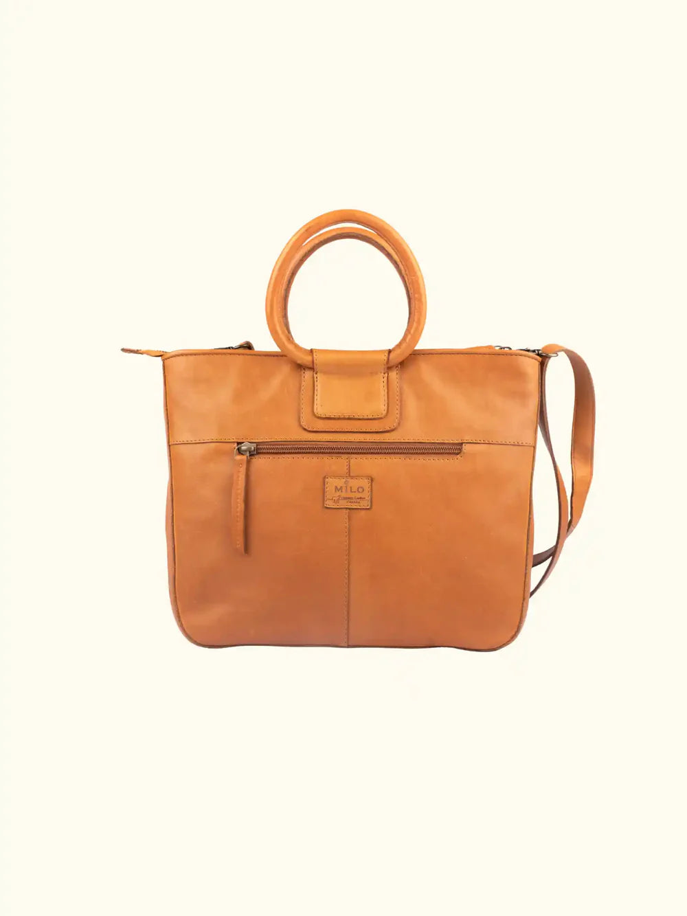 Milo Amelia Washed Leather Handbag
