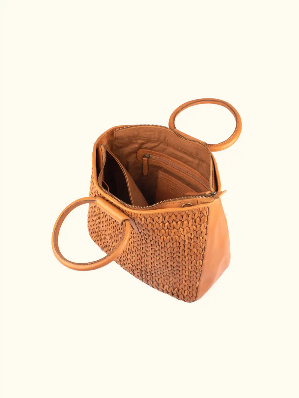 Milo Amelia Washed Leather Handbag