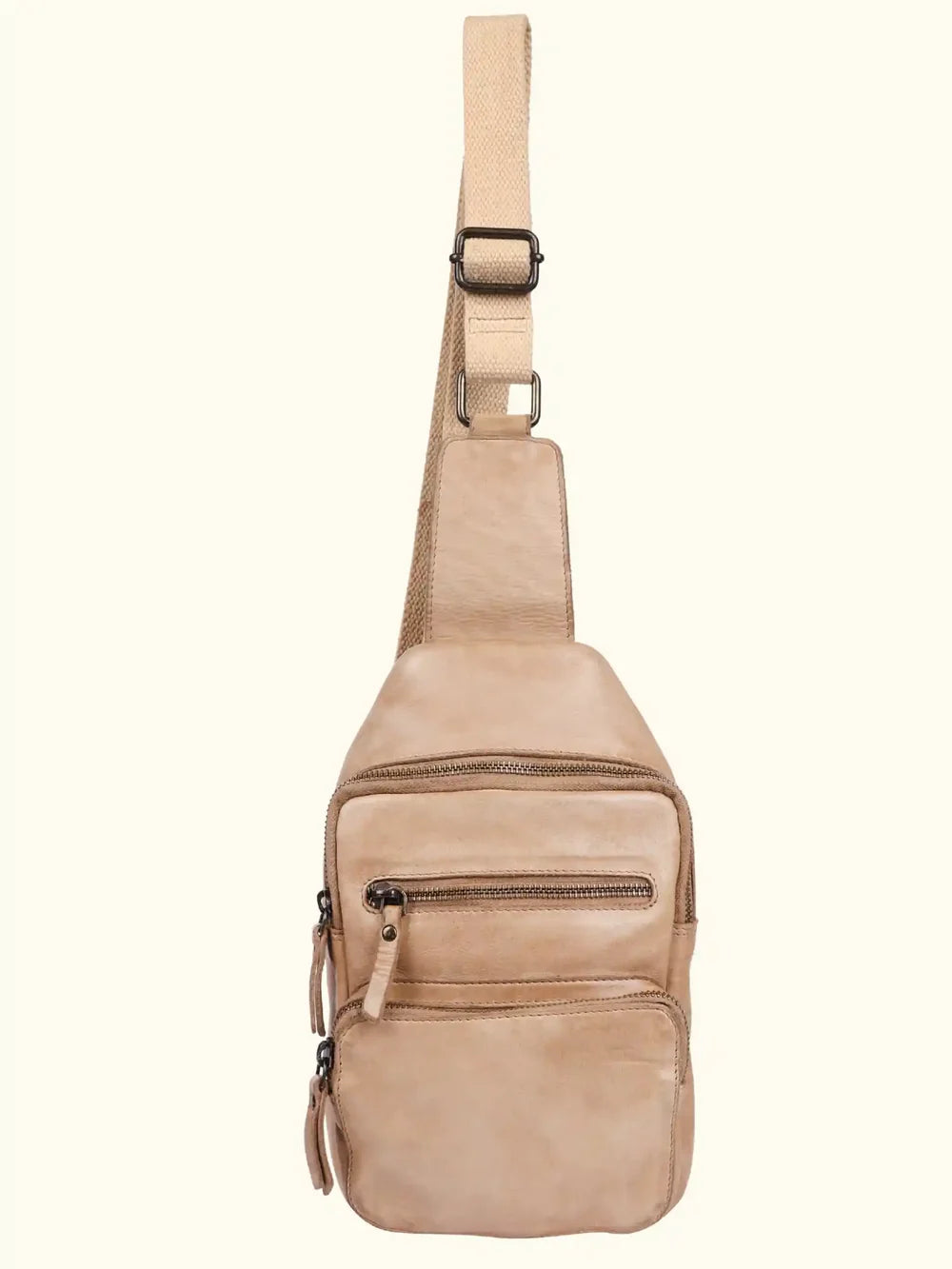 Milo "Martina" Washed Leather Sling Backpack