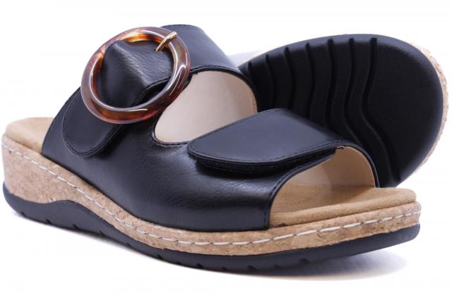 Women's Lady Comfort "Deborah" Wide Sandals