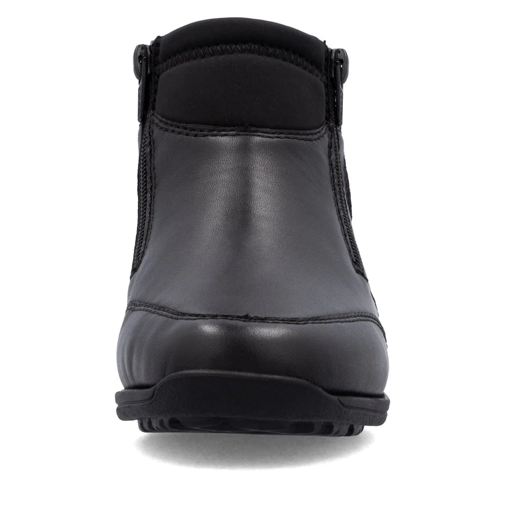 Women's Rieker Black Leather Ankle Boot