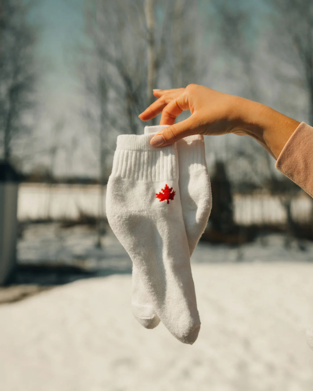 JB Fields Athletics "Canadian Maple Leaf" Bamboo Sport Socks