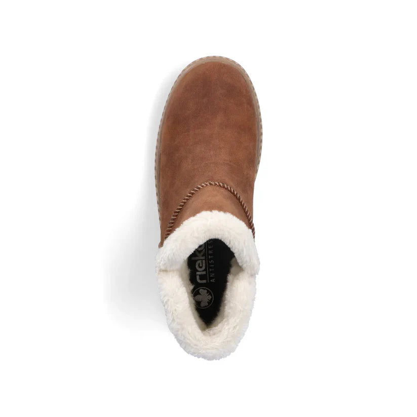 Women's Rieker Tan Suede Winter Boots