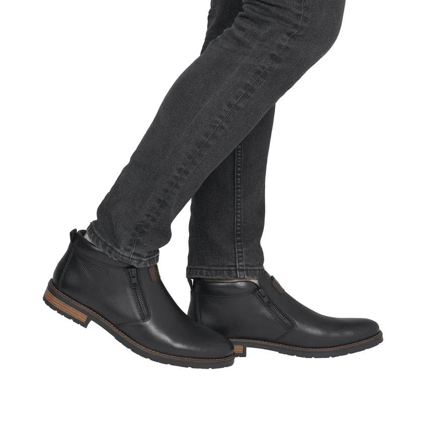 Men's Rieker Short Black Dress Boot