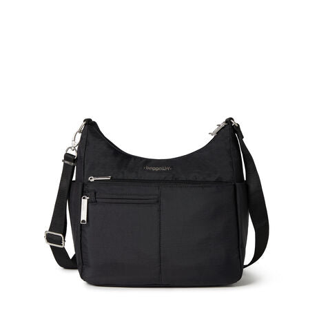Baggallini Securtex Free Time Hobo Crossbody Bag, Anti Theft