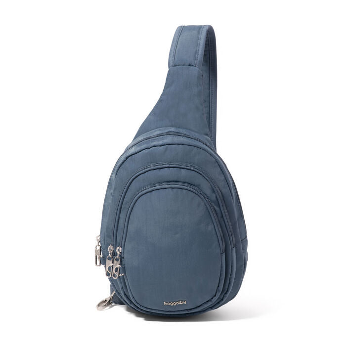 Baggallini Securtex Anti-Theft Multi Zip Sling