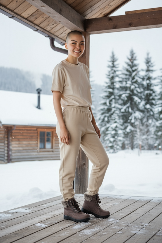 Women's Canada Comfort Leather Ice Grip Boots