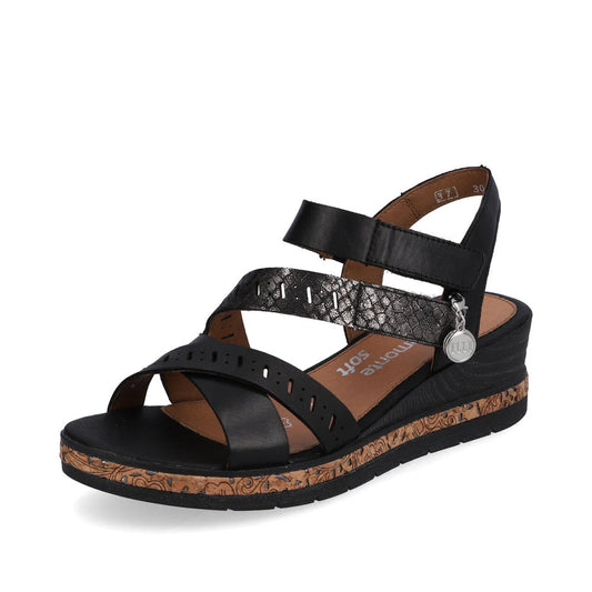 Women's Remonte Black Dress Sandal