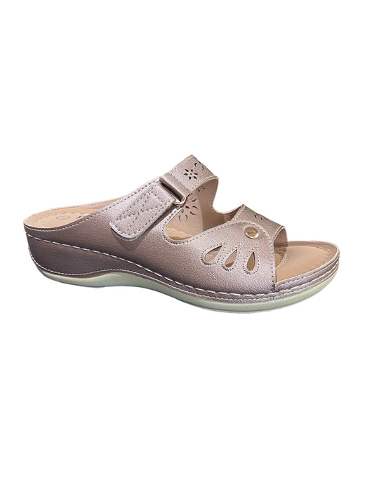 Stefania Women's Floral Leather Sandal