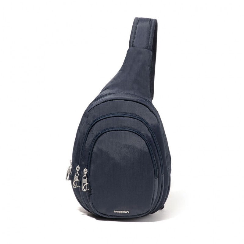 Baggallini Securtex Anti-Theft Multi Zip Sling