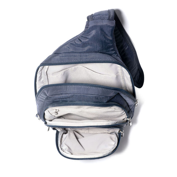 Baggallini Securtex Anti-Theft Multi Zip Sling