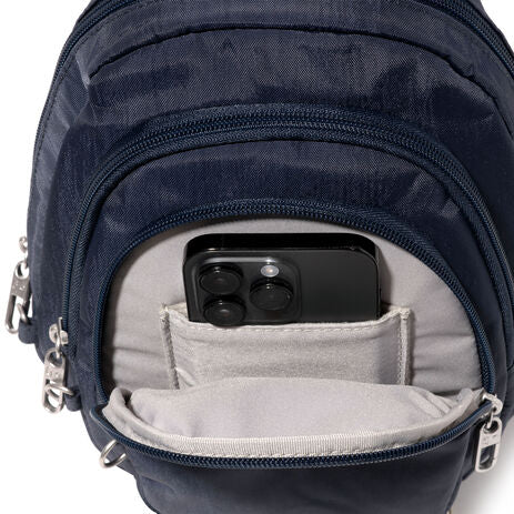 Baggallini Securtex Anti-Theft Multi Zip Sling