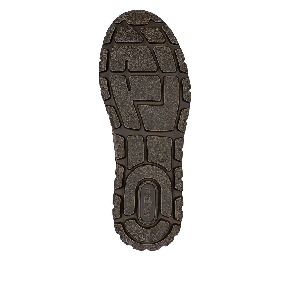 Women's Rieker "ReadyToGo" Brown Leather Sneakers