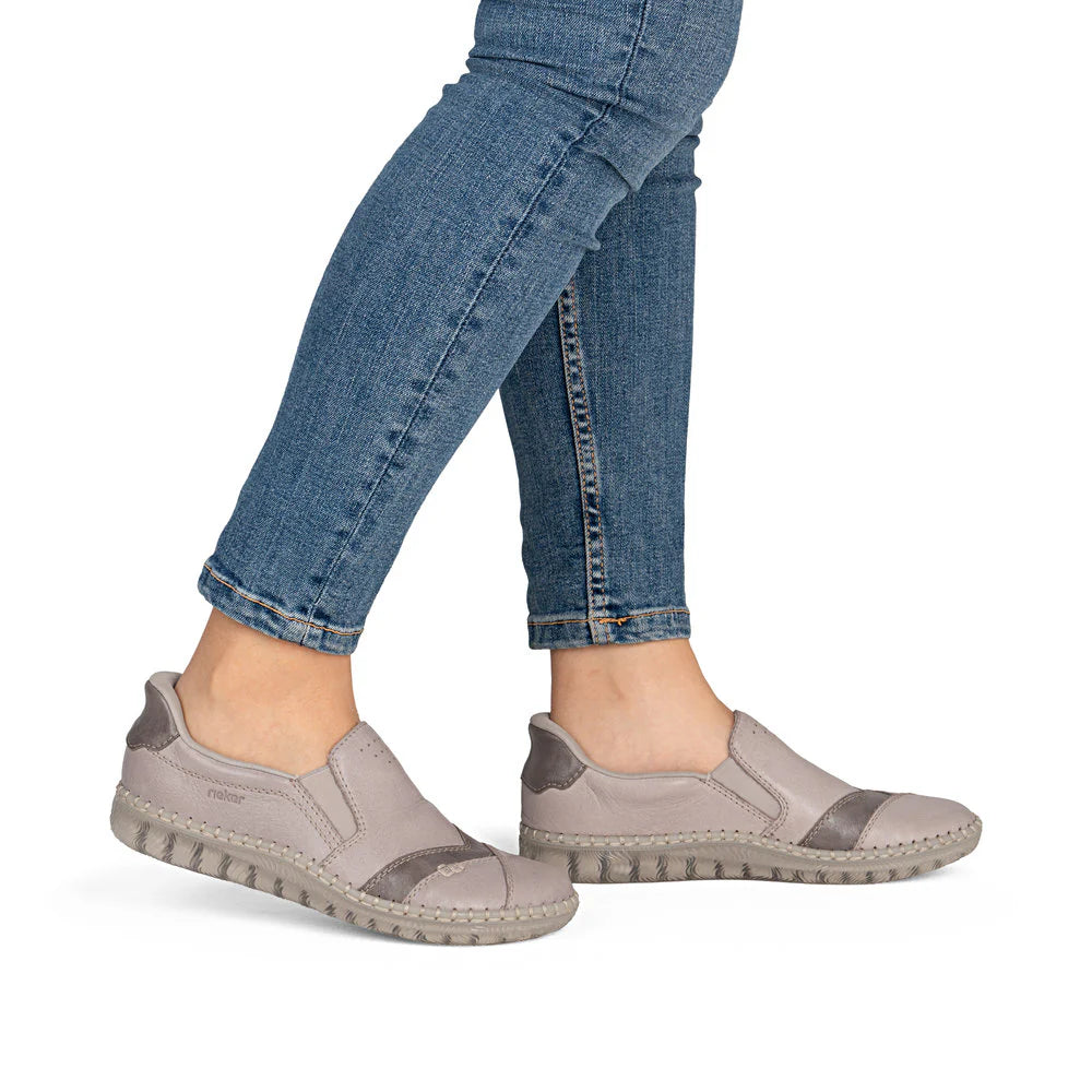 Women's Rieker "Edda" Wide Leather Loafer
