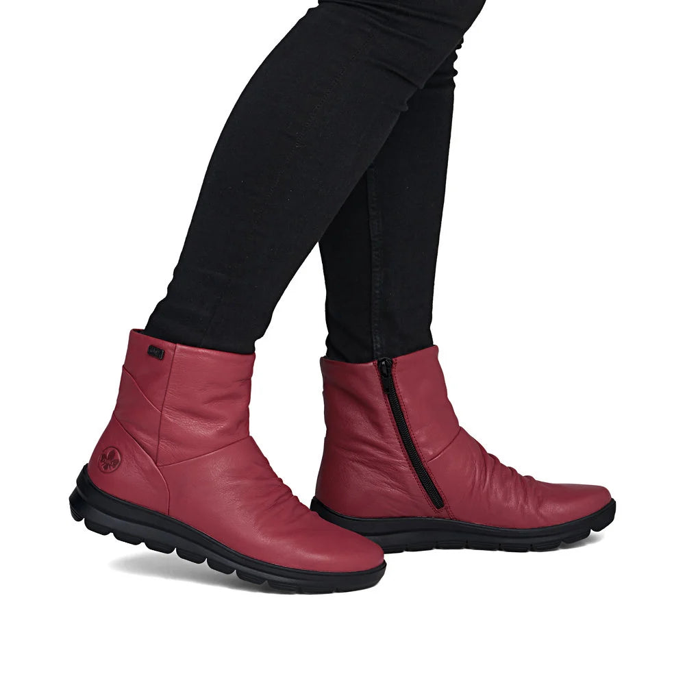 Women's Rieker Leather Ankle Winter Boot