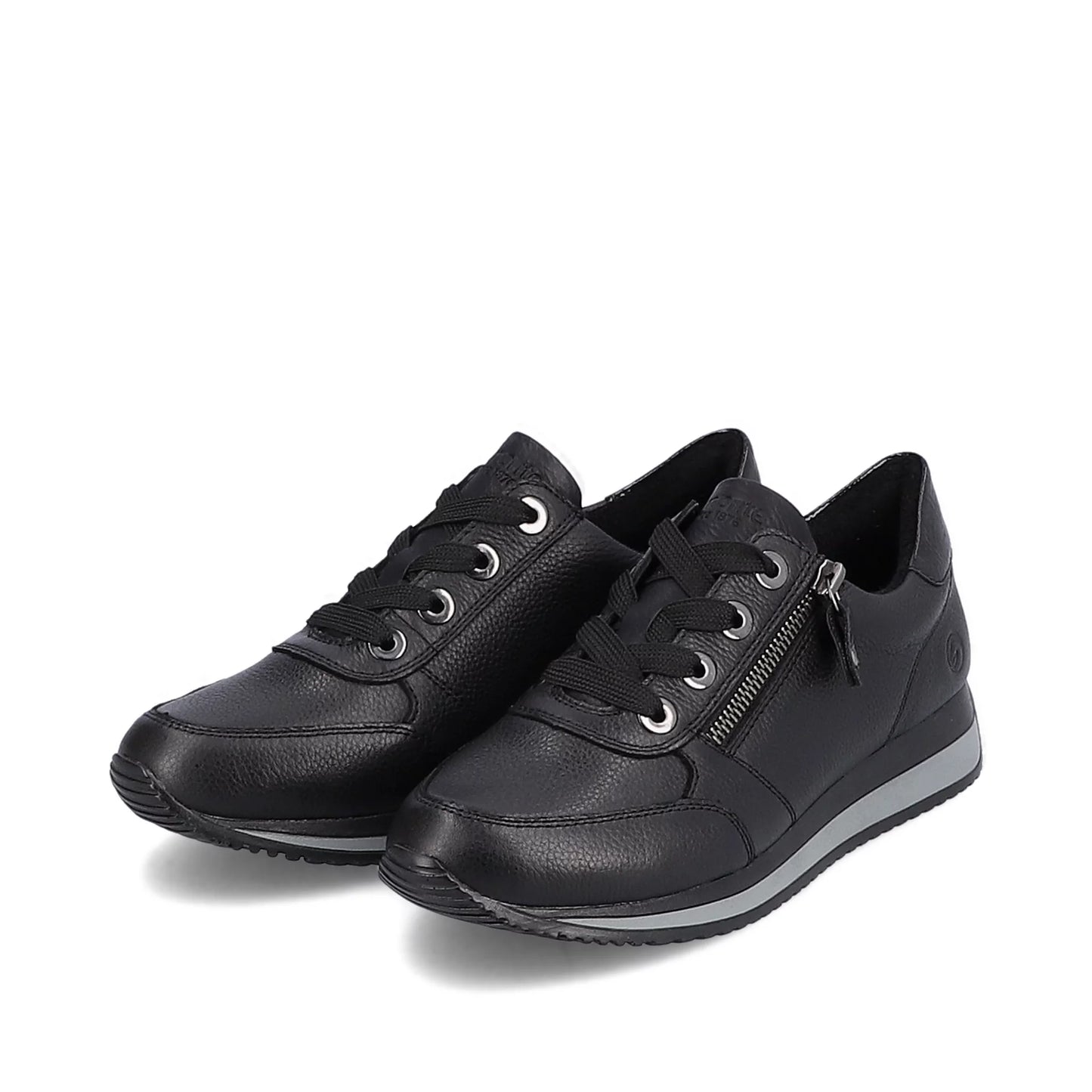 Remonte Black Leather Sneaker #D0H11-01