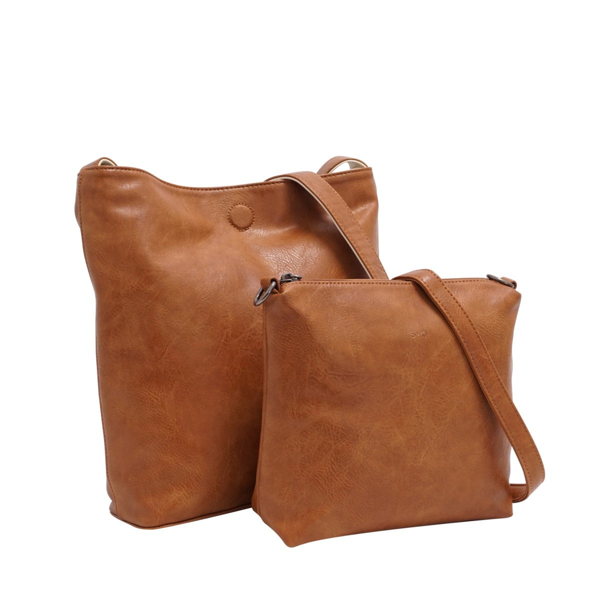S-Q Vegan Reversible Hobo Bag - Freda