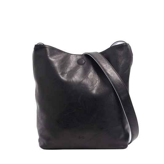 S-Q Vegan Reversible Hobo Bag - Freda